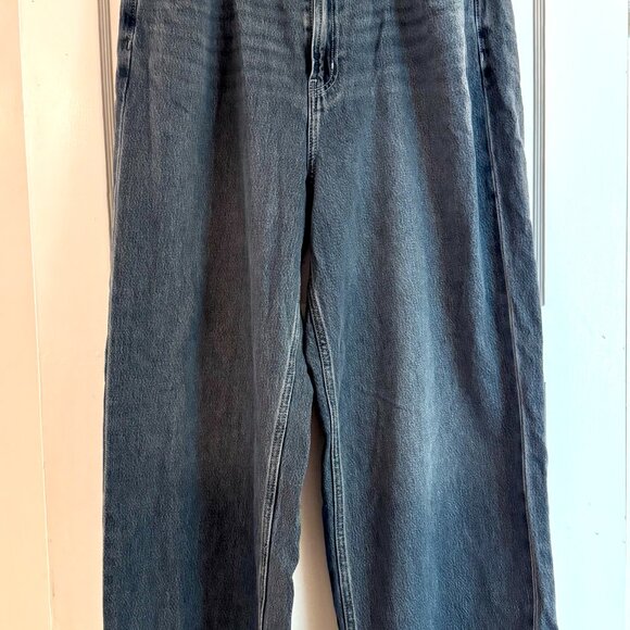NWOT Old Navy Drapey High-Waisted Baggy Wide-Leg Jeans 16 - Picture 2 of 6